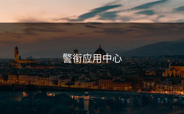 警衔应用中心